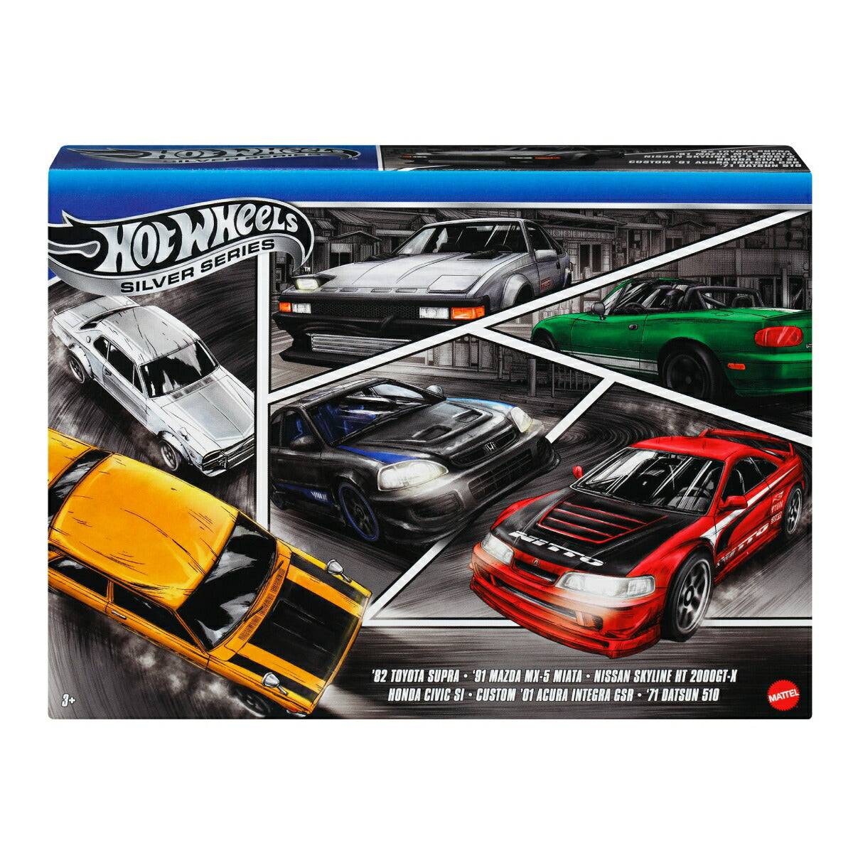 Hot Wheels Silver Series: Streets Of Japan 6 Pack
