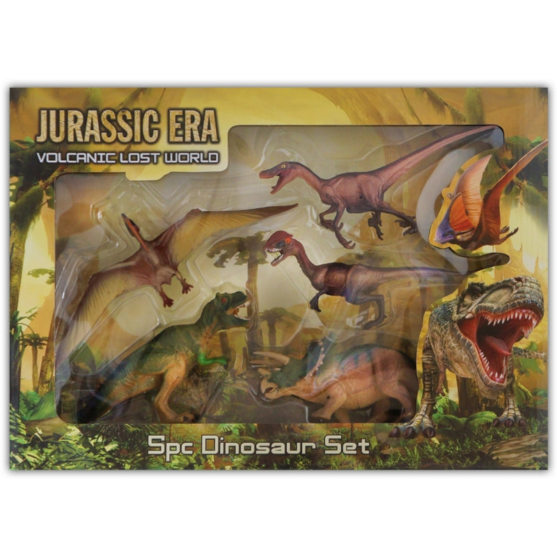 Jurassic Era Volcanic Lost World 5 Piece Dinosaur Set