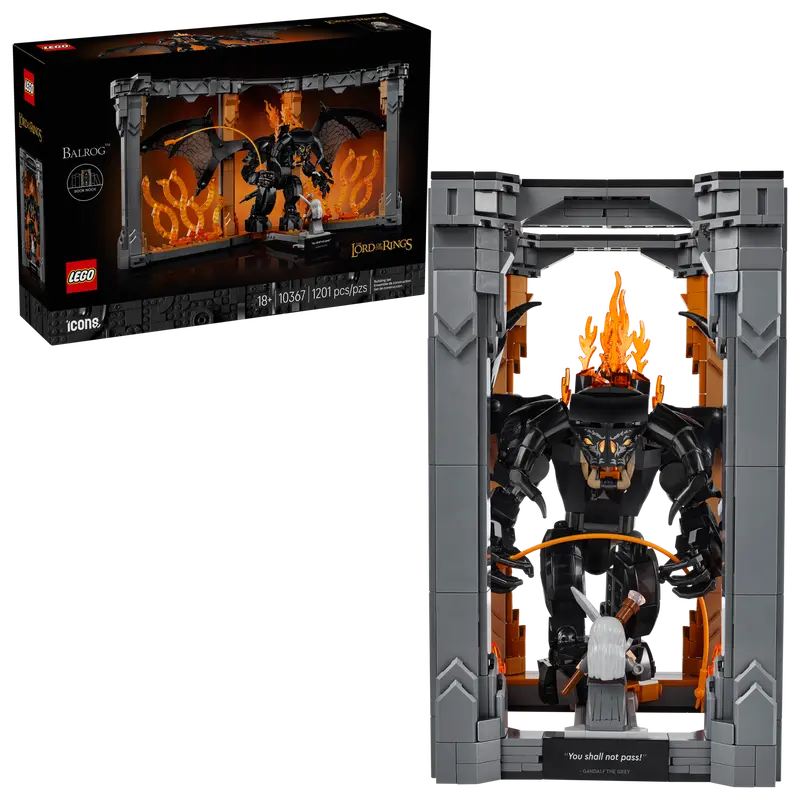 Lego Icons: The Lord Of The Rings Balrog Book Nook (10367)