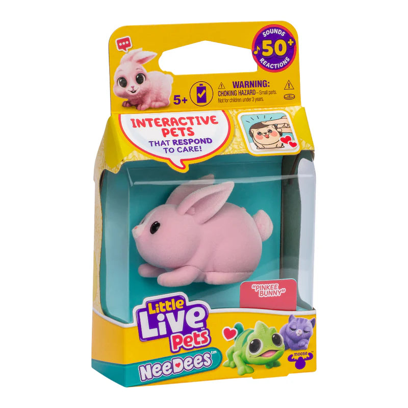 Little Live Pets NeeDees "Pinkee Bunny" Interactive Pet