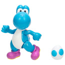 Super Mario: Light Blue Yoshi With Egg Action Figure