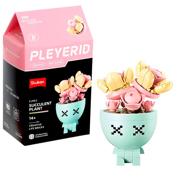 Sluban Pleyerid M38-B1076B Succulent Plant