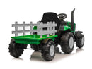 Turbo Harvest 12V Tractor With Trailer (Green)