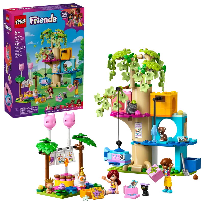 Lego Friends: Cat Birthday Party & Tree House (42666)
