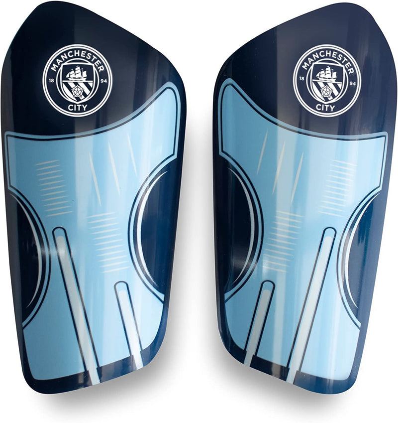 Manchester City FC Slip In Shin Guards (Junior)