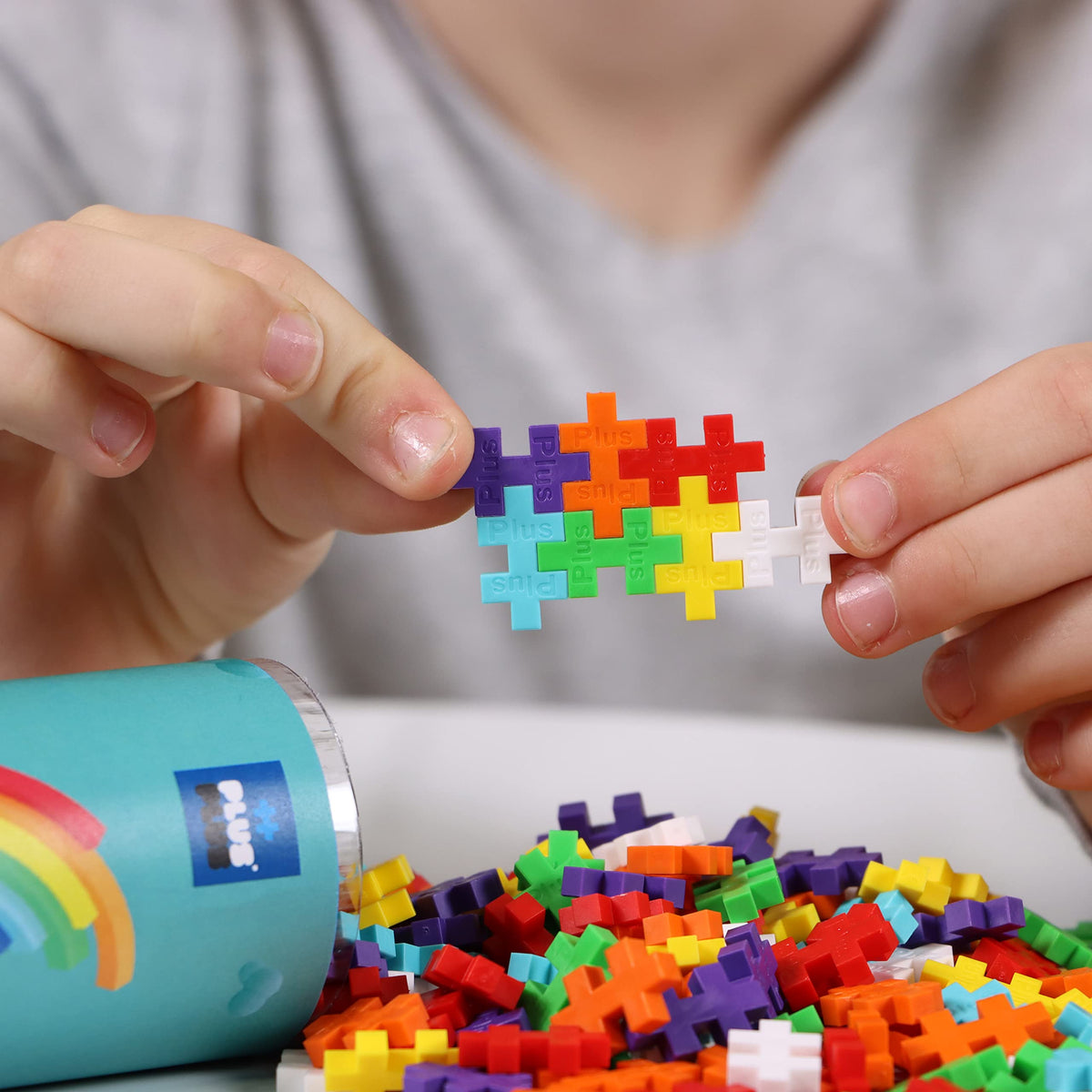 Plus-Plus Horse Tube Mix (100 Pezzi) - Mattoncini Creativi Danesi, Multicolore