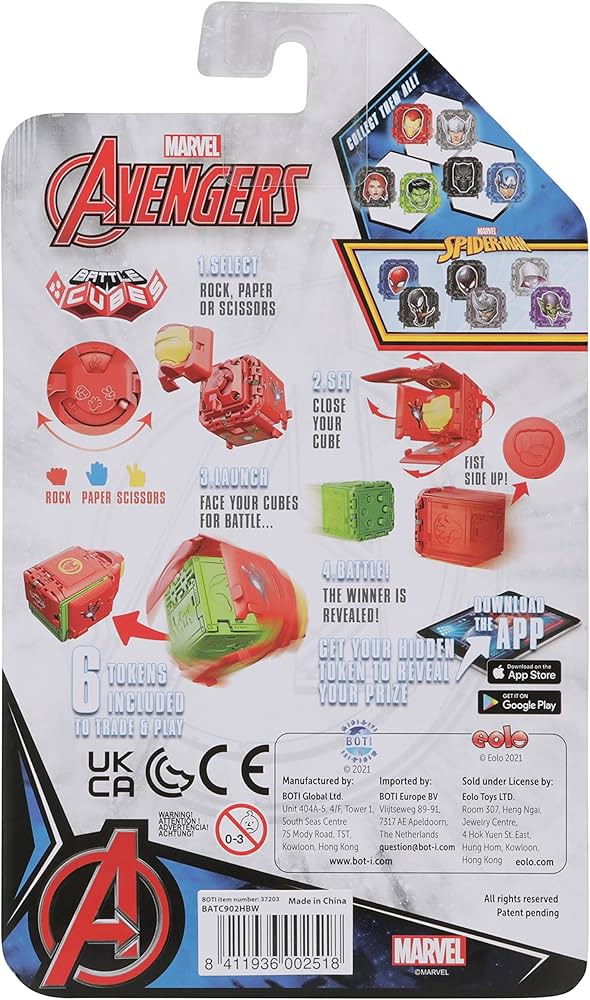 Marvel Avengers Battle Cubes: Hulk vs Black Widow