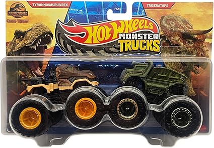 Hot Wheels Monster Trucks: Tyrannosaurus Rex & Triceratops