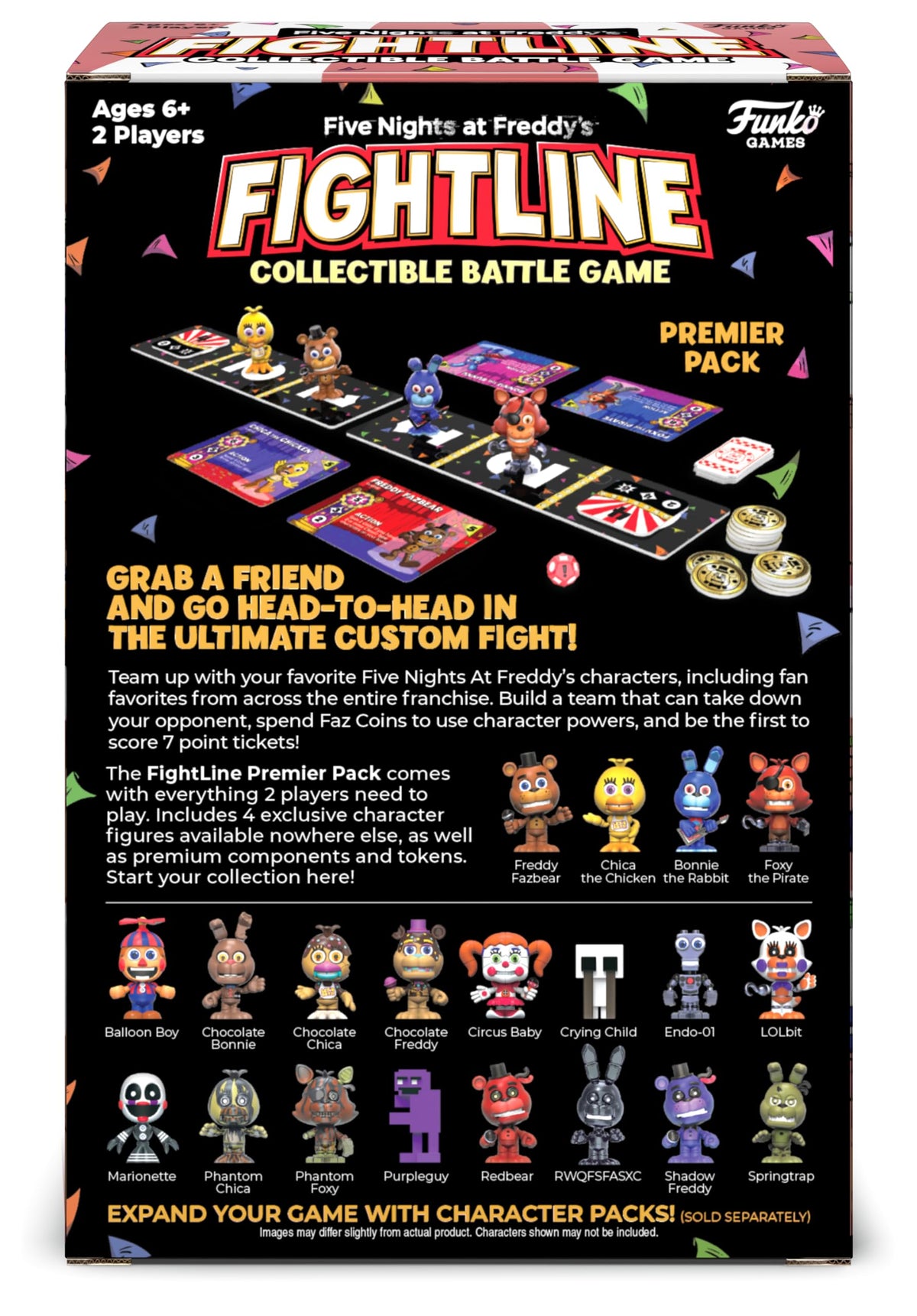 Five Nights At Freddy's Fightline Collectible Battle Board Game