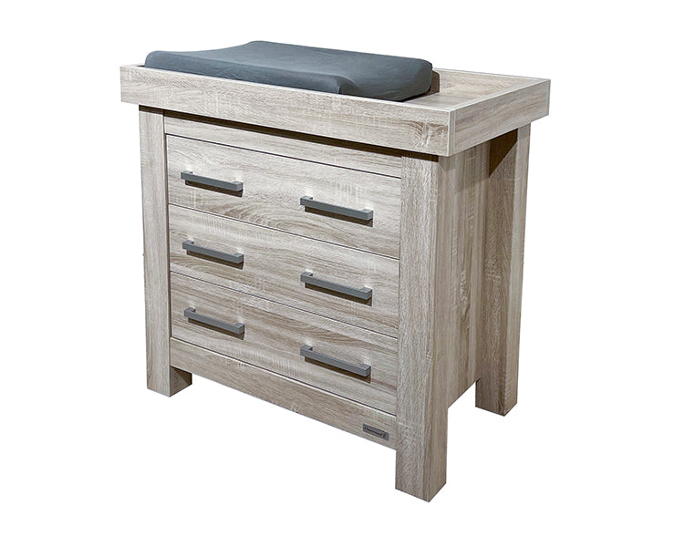 BabyStyle: Bordeaux Ash 3 Piece Set (Cot Bed, Wardrobe & Dresser)