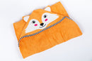 BeingBaby Luxury Bamboo Cotton Hooded Towel & Face Cloth - Fox