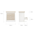 Cuddle Co Ada Dresser & Changer - White & Ash