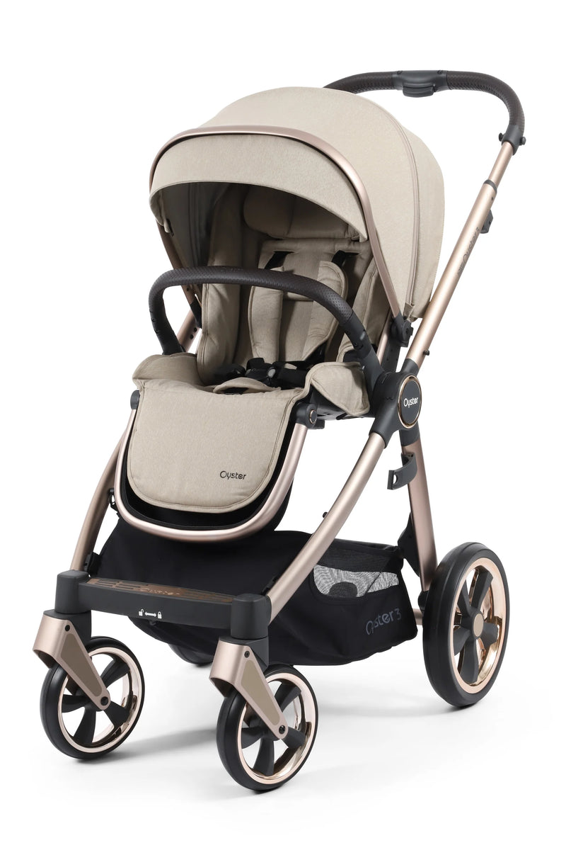 Oyster 3 (7 Piece Bundle) Crème Brûlée with Pebble 360 Pro Car Seat