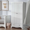 Cuddle Co Clara 2 Door Double Wardrobe (White)