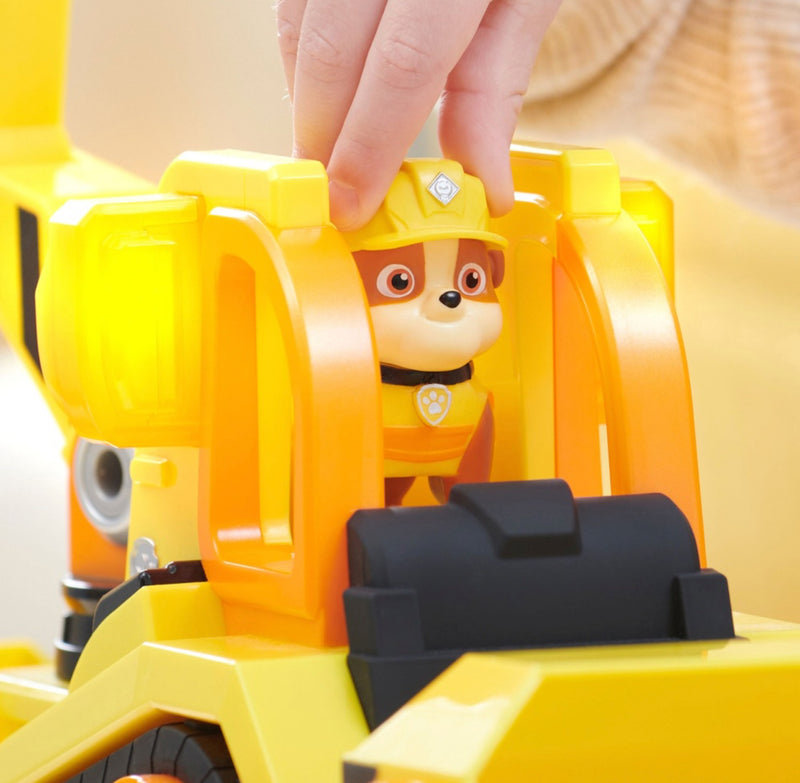 Paw Patrol Rubble And Crew Rubbles Back Yard Deluxe Bulldozer Trac