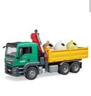 Bruder 3753 - MAN TGS Recycling Truck & 3 Glass Containers