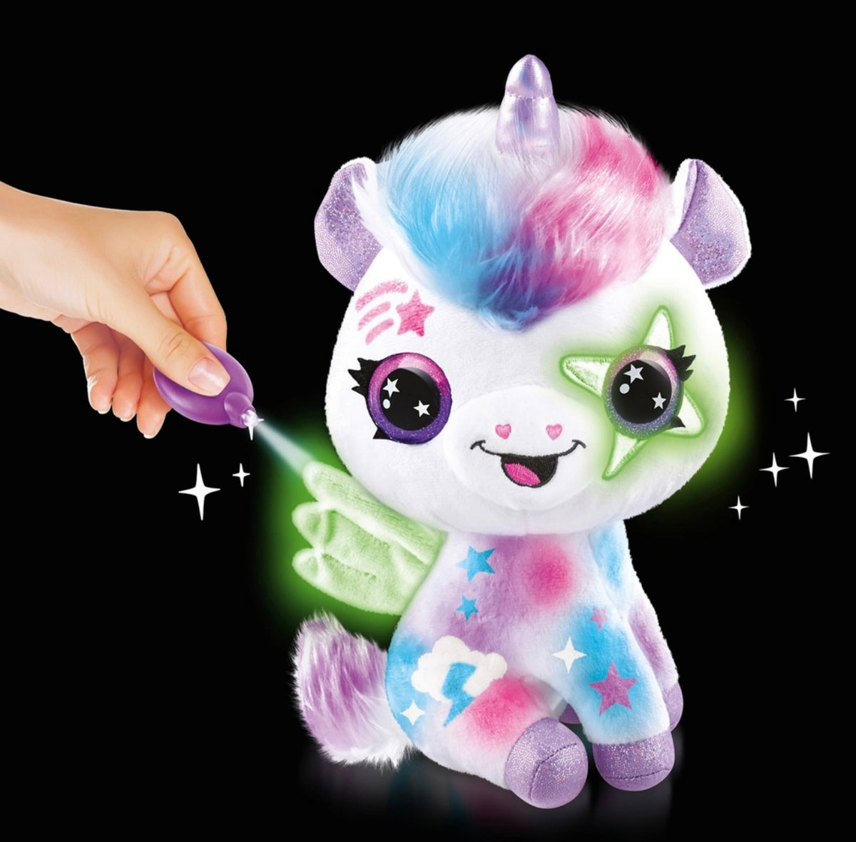 Airbrush Plush Unicorn Toy – DIY Decorating Kit With Real Airbrush And Stencils
