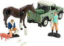Britains 43385 Landrover Vet Box With Animals -
