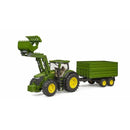 Bruder 3155 - John Deere 7R 350 With Front Loader & Tipping Trailer 1:16