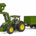 Bruder 3155 - John Deere 7R 350 With Front Loader & Tipping Trailer 1:16