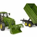 Bruder 3155 - John Deere 7R 350 With Front Loader & Tipping Trailer 1:16
