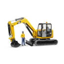 Bruder 2466 - CAT Mini Excavator With Worker 1:16