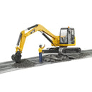 Bruder 2466 - CAT Mini Excavator With Worker 1:16