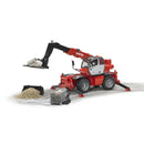 Bruder 2129 - Manitou Telescopic Forklift MRT 2150 With Accessories 1:16