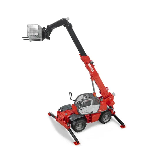 Bruder 2129 - Manitou Telescopic Forklift MRT 2150 With Accessories 1:16