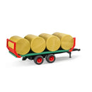 Bruder 2220 - Bale Transport Trailer With & Round Bales 1:16