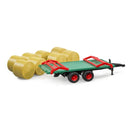 Bruder 2220 - Bale Transport Trailer With & Round Bales 1:16