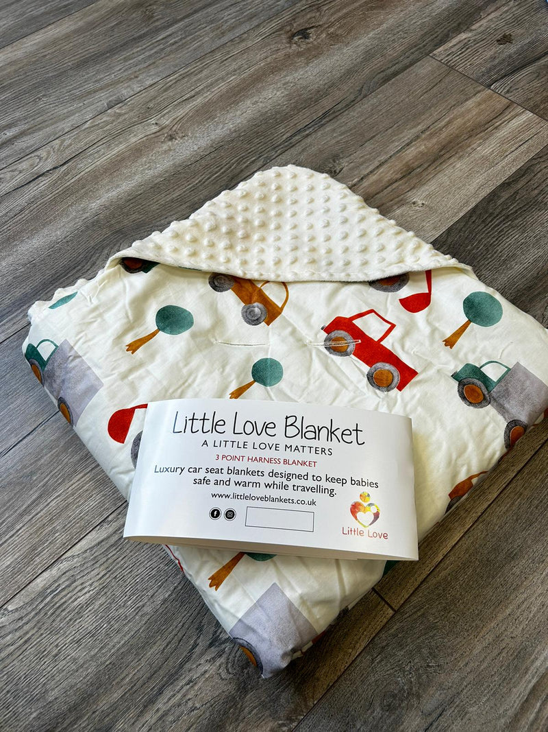 Little Love Blanket - 3 Point - Trucks