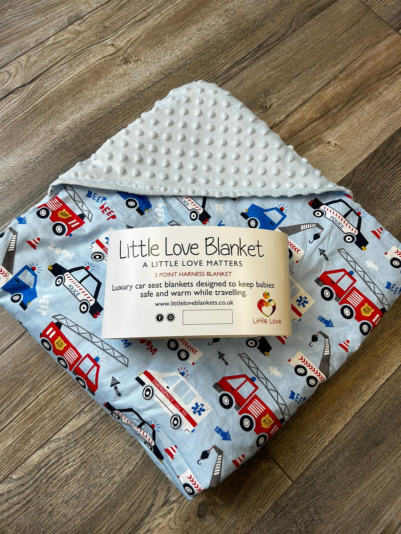 Little Love Blanket - 3 Point - Emergency Vehicles