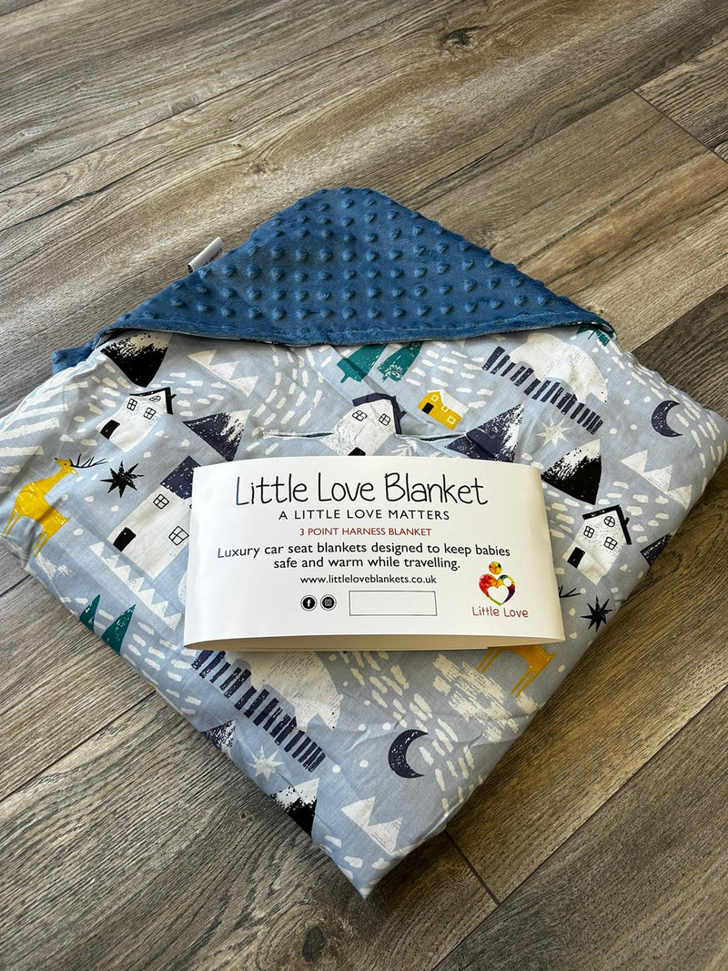 Little Love Blanket - 3 Point - Winter Navy