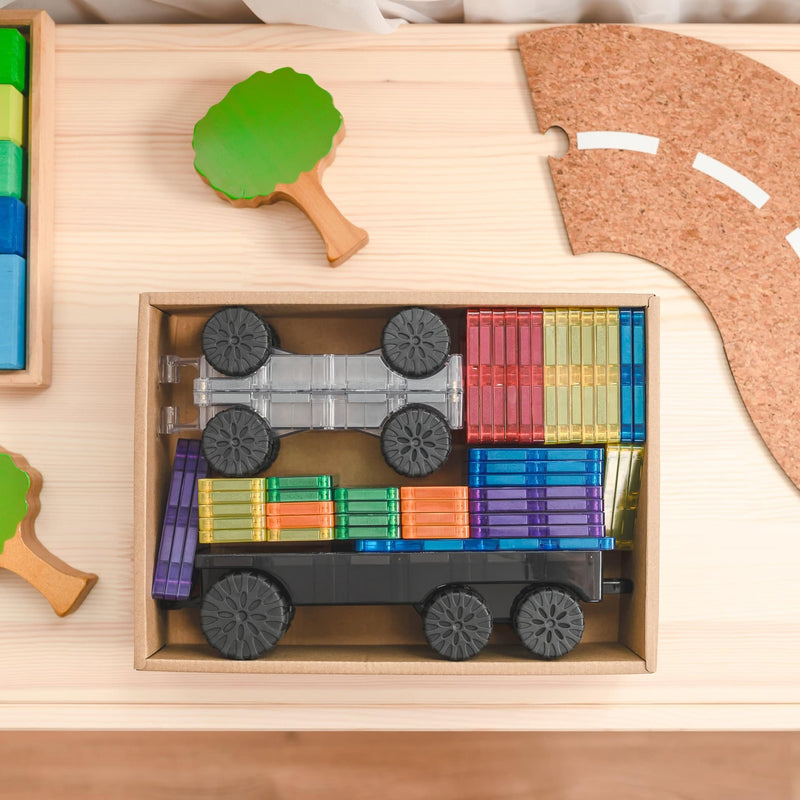 Connetix Magnetic Tiles Rainbow (50 Piece)