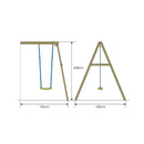 TP Toys: Castlewood Single Wooden Swing Arm - FSC® certified