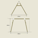 TP Toys: Knightswood Double Wooden Swing Frame & Extension - FSC® certified