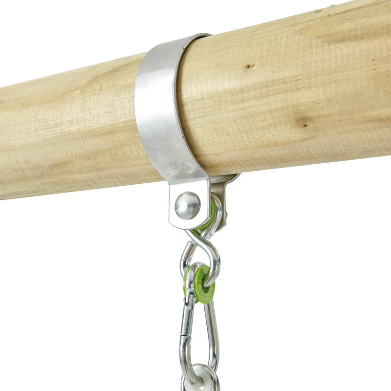 TP Toys: Knightswood Wooden Double & Deck Swing Frame with Extension - FSC® certified