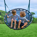 TP Toys: Knightswood Double Wooden Swing Set With Giant Nest Swing - FSC® certified