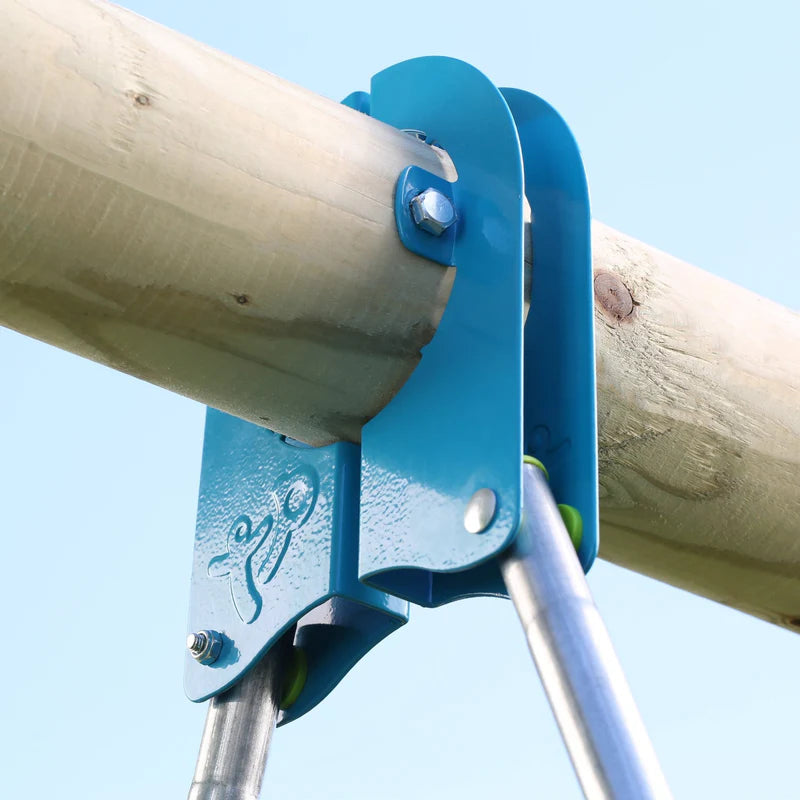 TP Toys: Knightswood Double Wooden Swing Set With Glide Ride - FSC® certified