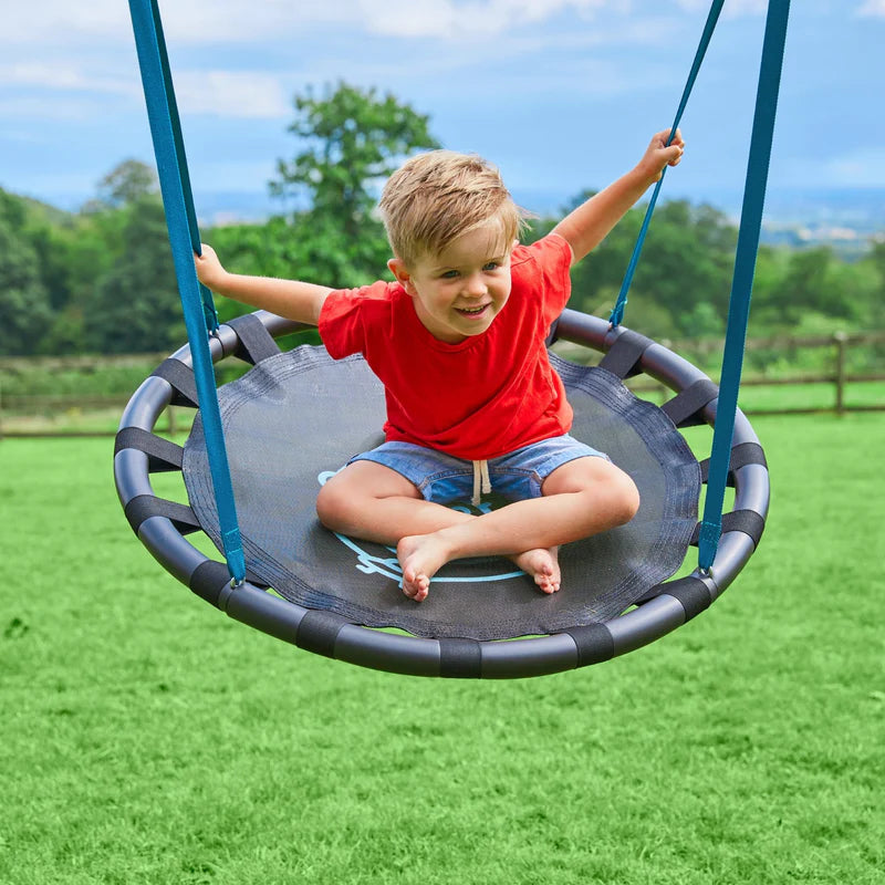 TP Knightswood Single Wooden Swing Set With Nest Swing - FSC® certified