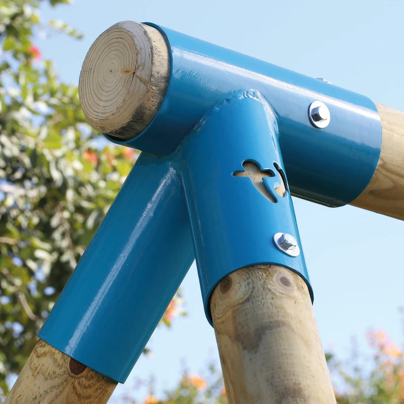 TP Knightswood Single Wooden Swing Set With Nest Swing - FSC® certified