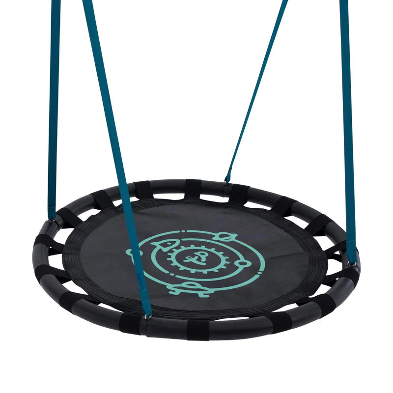 TP Knightswood Single Wooden Swing Set With Nest Swing - FSC® certified