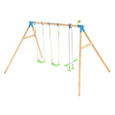 TP Toys: Knightswood Triple Wooden Swing Set With Glide Ride - FSC® certified