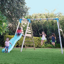 TP Toys: Knightswood Double Wooden Swing & Slide Set - FSC® certified