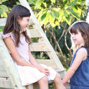 TP Toys: Knightswood Triple Wooden Swing & Slide Set With Glide Ride & Button Seat - FSC® certified