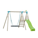 TP Toys: Knightswood Double & Deck Wooden Swing Set With Giant Nest Swing - FSC® certified