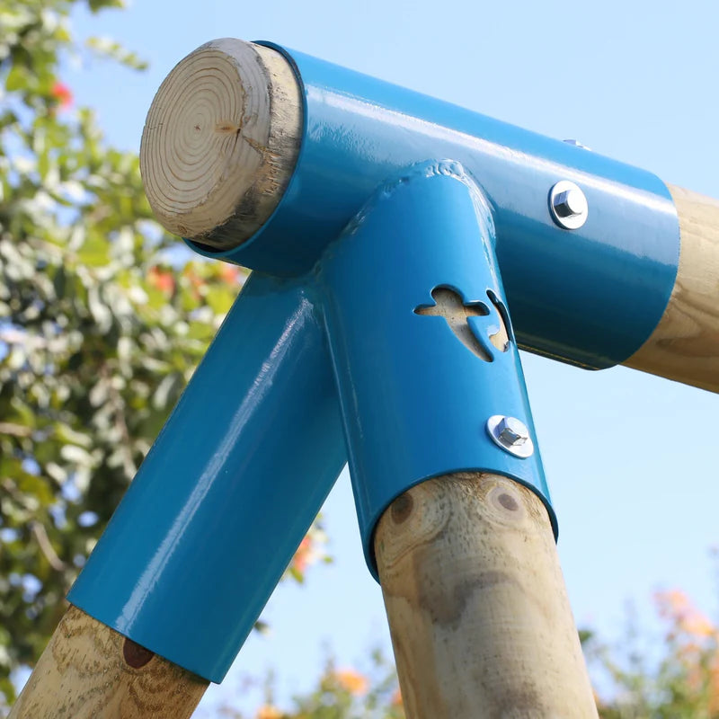 TP Toys: Knightswood Double & Deck Wooden Swing Set With Giant Nest Swing - FSC® certified
