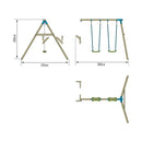 TP Toys: Skywood Wooden Double Swing Arm - FSC® certified