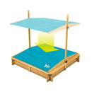 TP Toys: Wooden Sandpit with Sun Canopy - FSC® certified